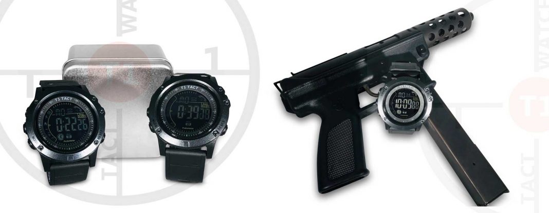 T1 Tact Watch with Tec-9 Semi-Automatic Hand Gun | California Pretty Fashion Magazine