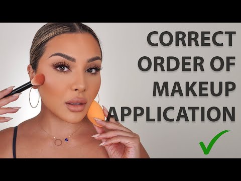 CORRECT ORDER OF MAKEUP APPLICATION | NINA UBHI | California Pretty